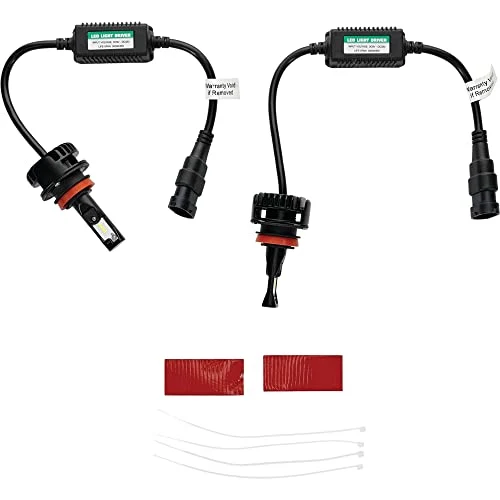Tiger Lights TLHL-H11 12V LED headlight conversion kit with two bulbs and drivers