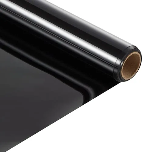 Roll of black ceramic car window tint film