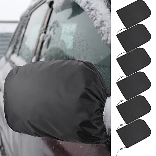 Waterproof drawstring side mirror cover that blocks the reflective glass to stop birds pecking