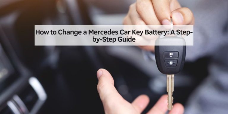 How to Change a Mercedes Car Key Battery