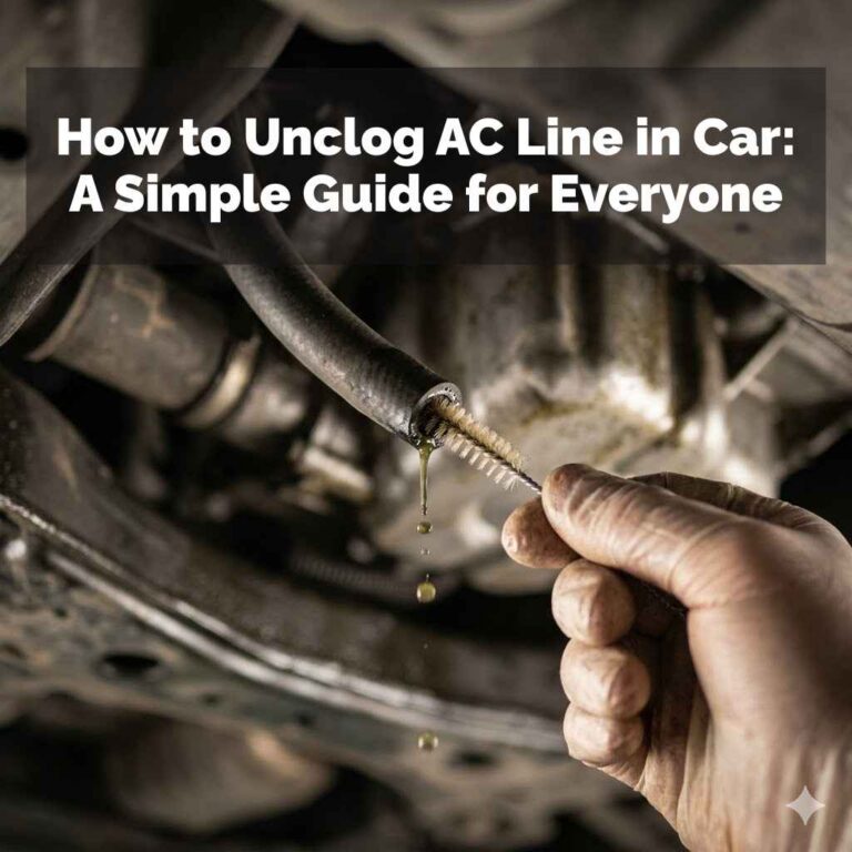 How to Unclog AC Line in Car