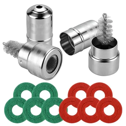 Battery terminal cleaner tool kit with wire brush ends and anti-corrosion washers