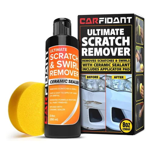Carfidant Scratch Repair and Swirl Remover - Car Paint Scratch Remover & Restorer Kit with Buffer Pad - Polishing &a