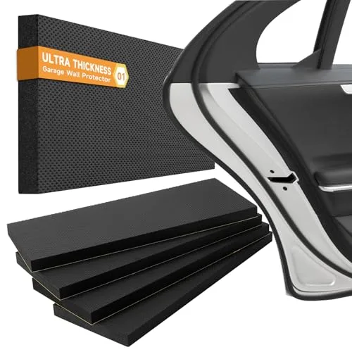 Garidium Garage Wall Protector, heavy duty self-adhesive foam bumper block for car door dings, 2-pack