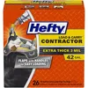Heavy duty black contractor trash bags for trapping heat