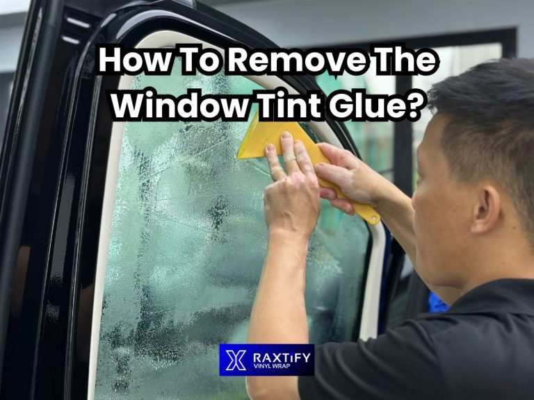 How to Remove Tint Glue from Car Window