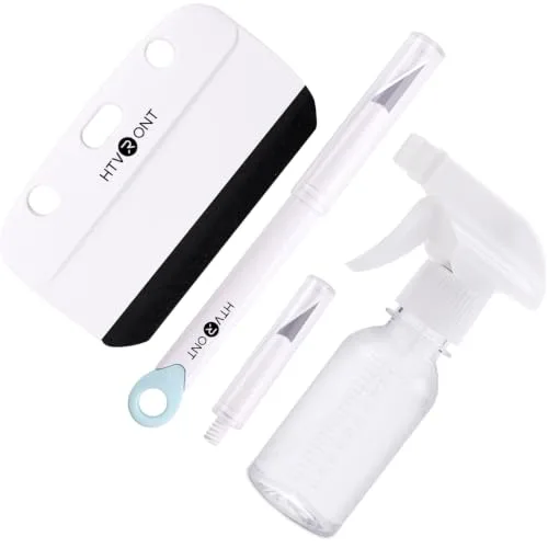 HTVRONT window film installation kit with felt squeegee, detachable knife, and spray bottle