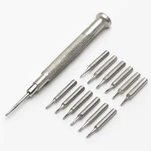 Small precision screwdriver set used to safely pry open a car key fob case