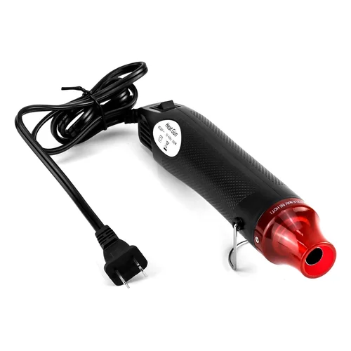 QWORK Mini Heat Gun, 300W Portable Hot Air Tool for Crafts, Epoxy Resin, Shrink Tubing & DIY, with Stand 110V - Amaz
