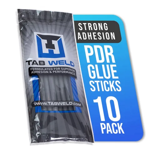 Tabweld Black Plague PDR Glue Sticks - Paintless Dent Repair - Grey, 10 Pack