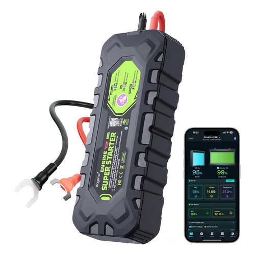 leagend Permanent Mount Super Capacitor Jump Starter - 1000A | Permanent 12V Engine Start System with Super Capacitor,He