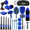26-piece car detailing brush set for vents and crevices