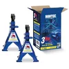 Hantec 3-Ton Jack Stands, Pair, Double Safety Locking