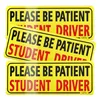 JUSTTOP Student Driver magnet set for car, black and red reflective