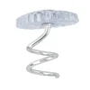 Clear twist pin for sagging car headliner fabric