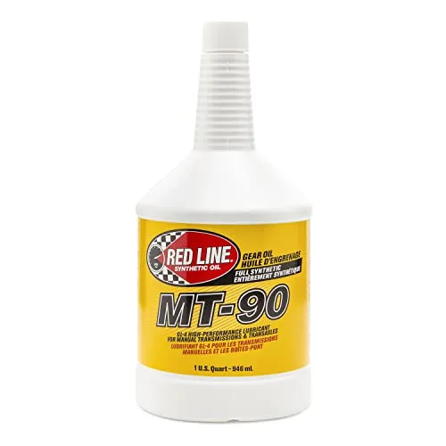 Red Line MT-90 75W-90 GL-4 manual transmission and transaxle lubricant, 1 quart bottle