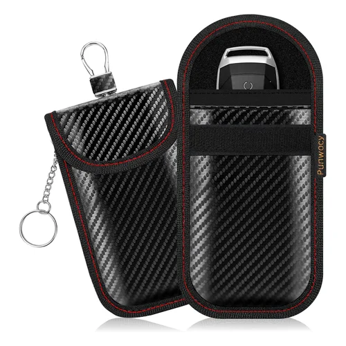 Amazon.com: Punwocy Faraday Pouch for Key Fob, Faraday Bag for Car Keys, 2 Pack | Dual-Layer Signal Blocking: Helps bloc