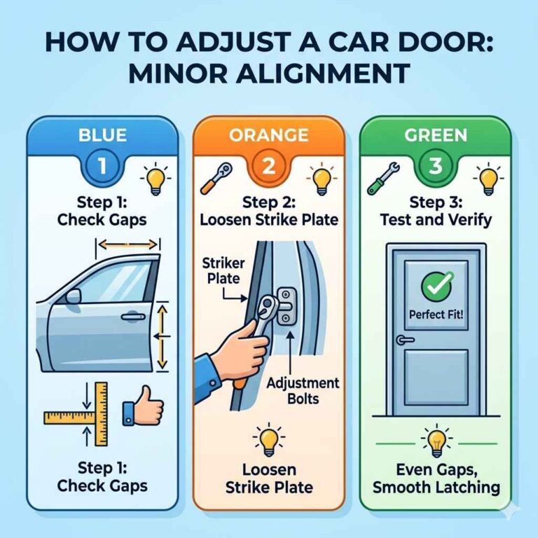 How to Adjust a Car Door: Hinge, Striker Plate & Gap Fix Guide