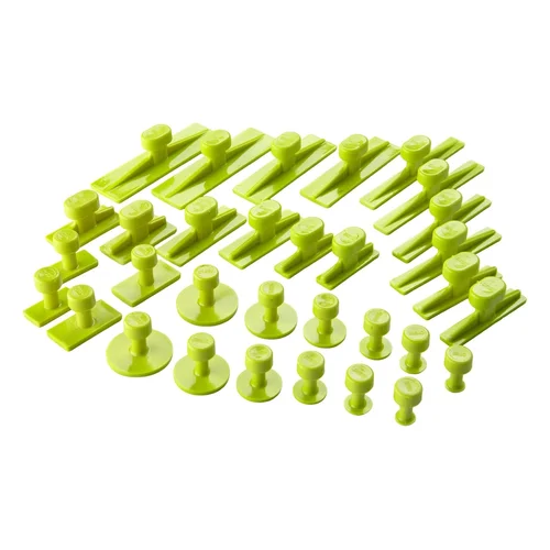 Amazon.com: 32 Count Paintless Dent Repair Glue Tabs Dent Magic Tools Gang Green Smooth Assorted Glue Tab : Health &