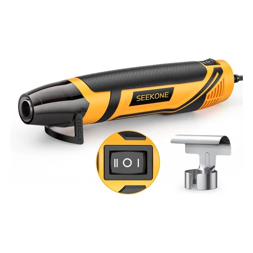 SEEKONE 350W Mini Heat Gun with 2-Temp Settings 842℉ & 500℉ | Heat Up to 842℉, PA6+30GF Material, Lightweight 380g,