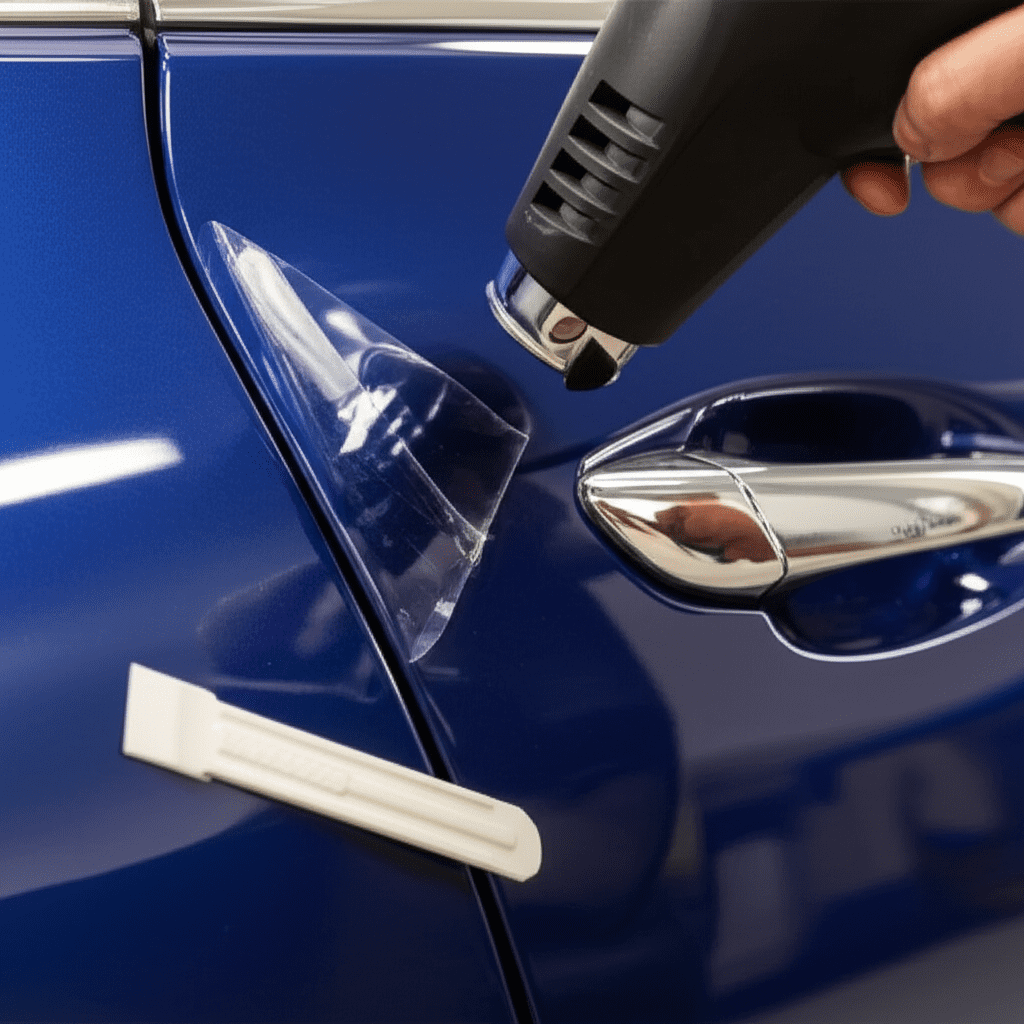 Generate a high-quality, relevant image prompt for an article about: How to Get Dealership Decal Off