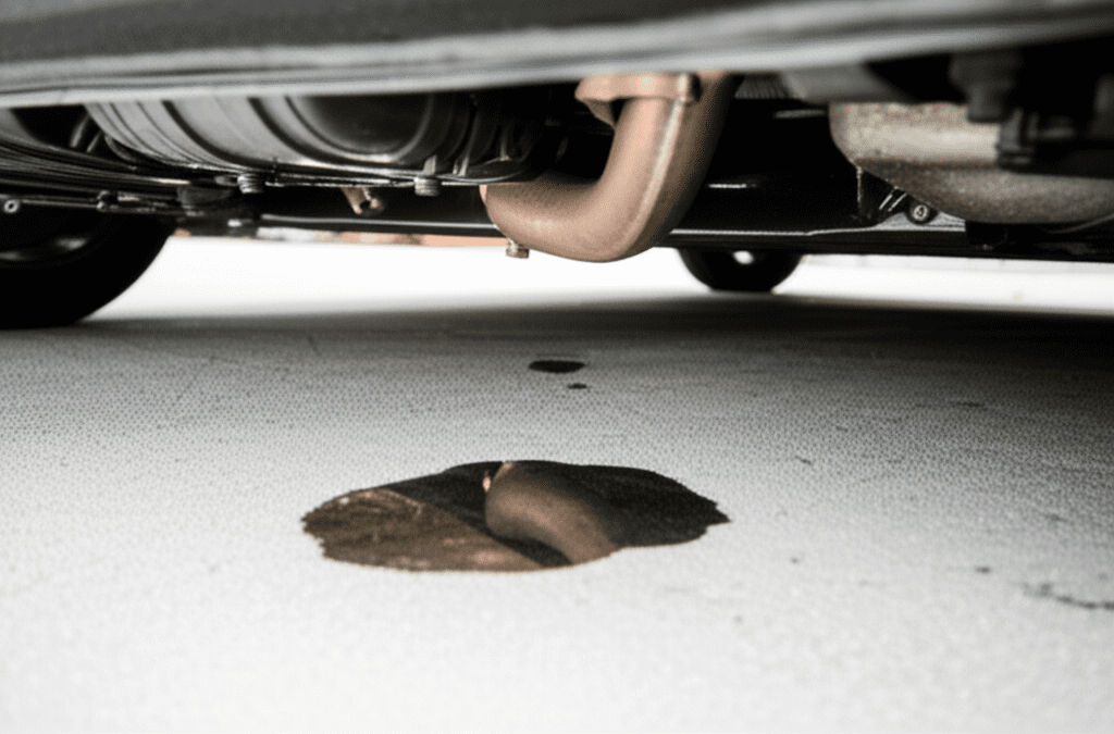 Generate a high-quality, relevant image prompt for an article about: Why Is There Water Under My Car