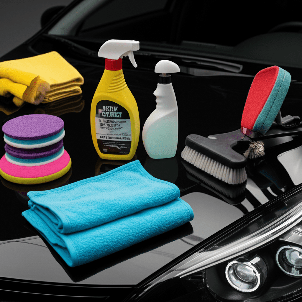 Generate a high-quality, relevant image prompt for an article about: How To Start Car Detailing Busi