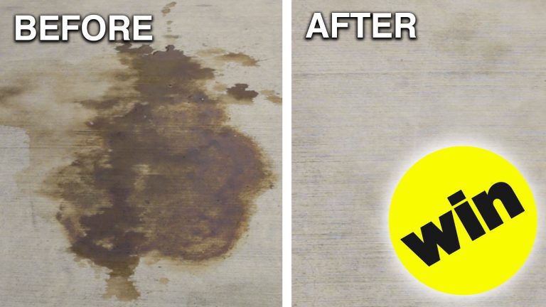 How to Clean Car Oil from Concrete