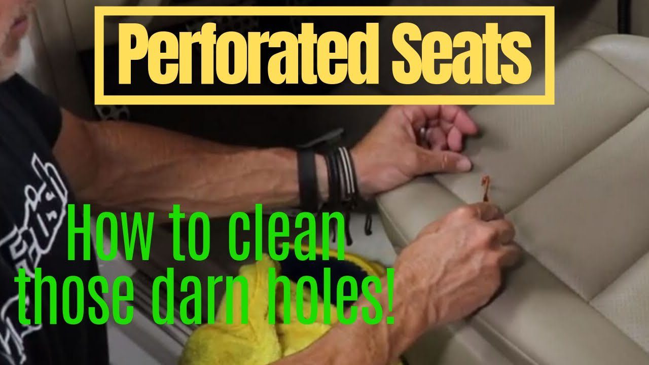 How to Clean Leather Car Seats With Holes