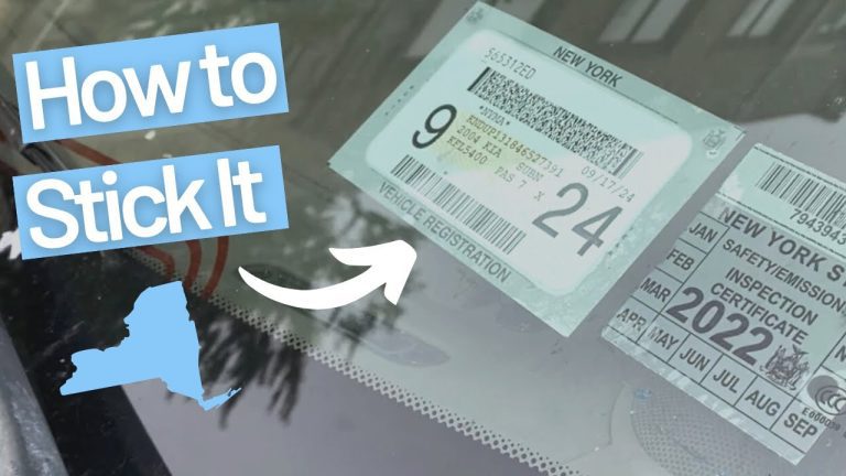 How to Get a Car Registration Sticker