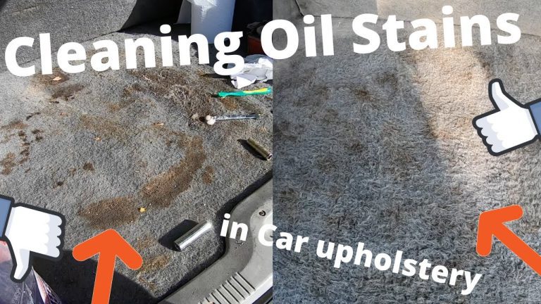 How to Get Oil Out of Car Carpet