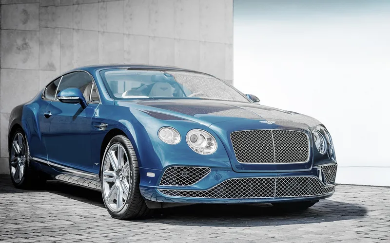 Modern luxury car front bumper with sleek aerodynamic design