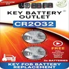 CR2032 replacement battery pack for a smart key fob or remote