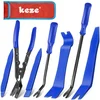 Keze 7 piece auto trim removal pry tool and clip plier kit with carry pouch