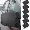 Waterproof drawstring cover fitted over a car side mirror