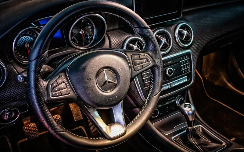 car dashboard and steering wheel area where a valet switch is often hidden car dashboard and steering wheel area where a valet switch is often hidden