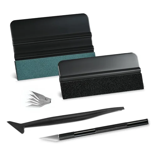 Amazon.com: NEWISHTOOL Car Window Tint Installation Kit Vinyl Wrap Tools Wrapping Kit | Felt Squeegee, Micro Squeegee, P