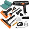 WRAPXPERT window tint tool kit with heat gun, squeegees, razor scraper, utility knife and film cutter
