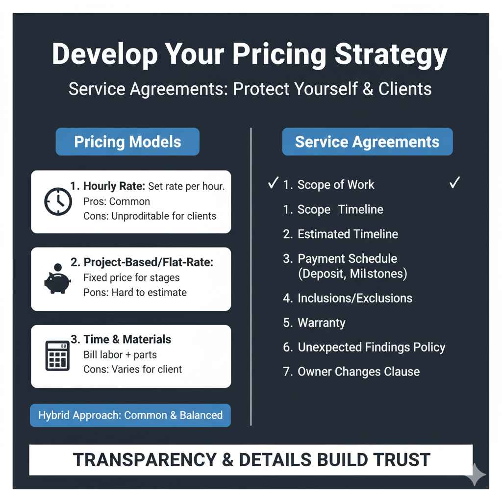 Develop Your Pricing Strategy and Service Agreements