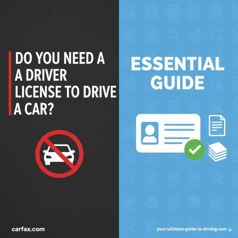 Do You Need A Driver License To Drive A Car