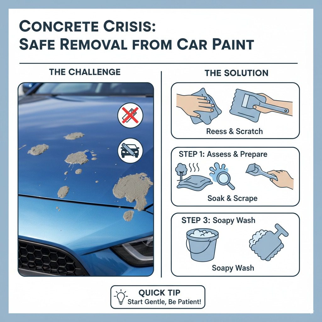 Proven Ways to Get Dried Concrete Off Car