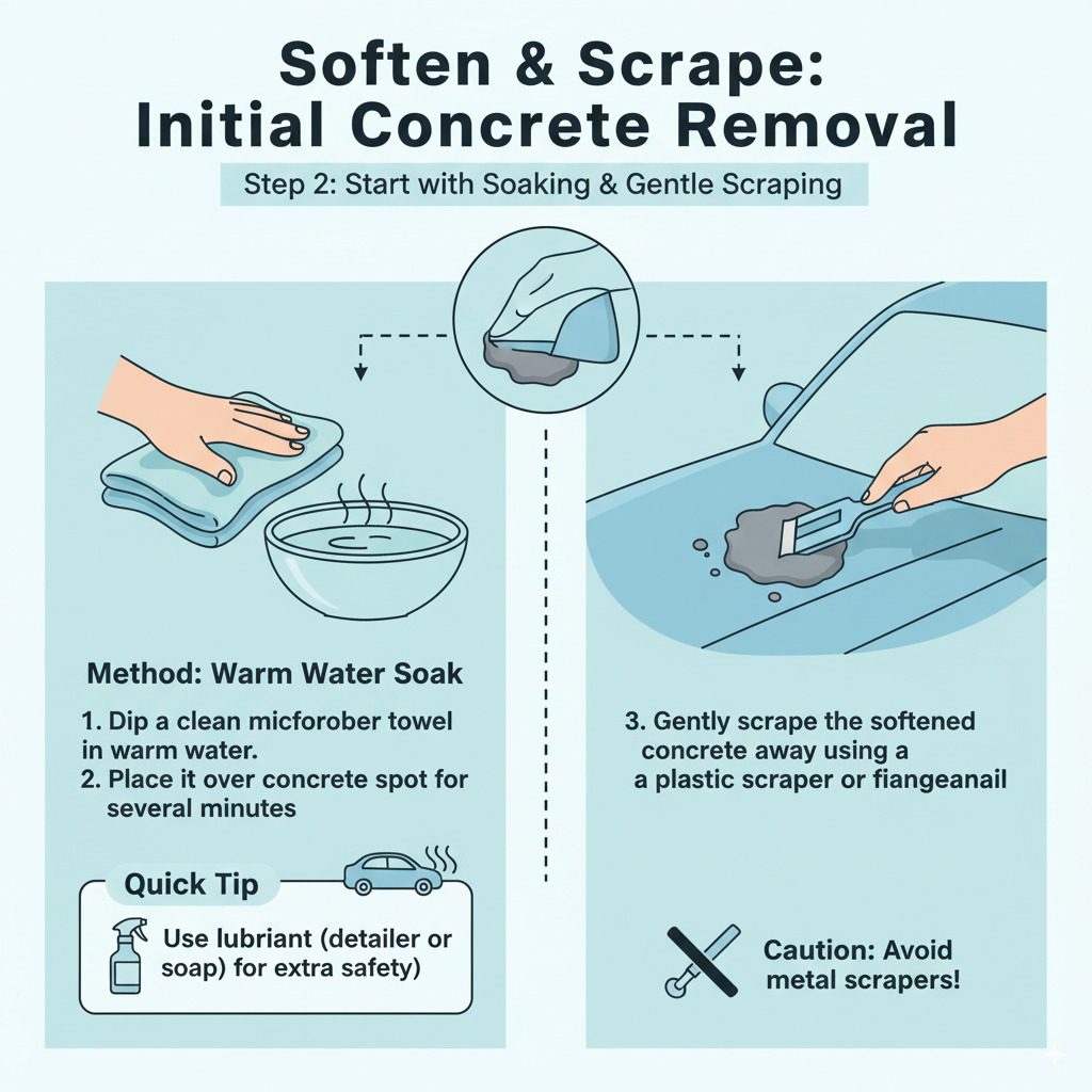 Proven Ways to Get Dried Concrete Off Car