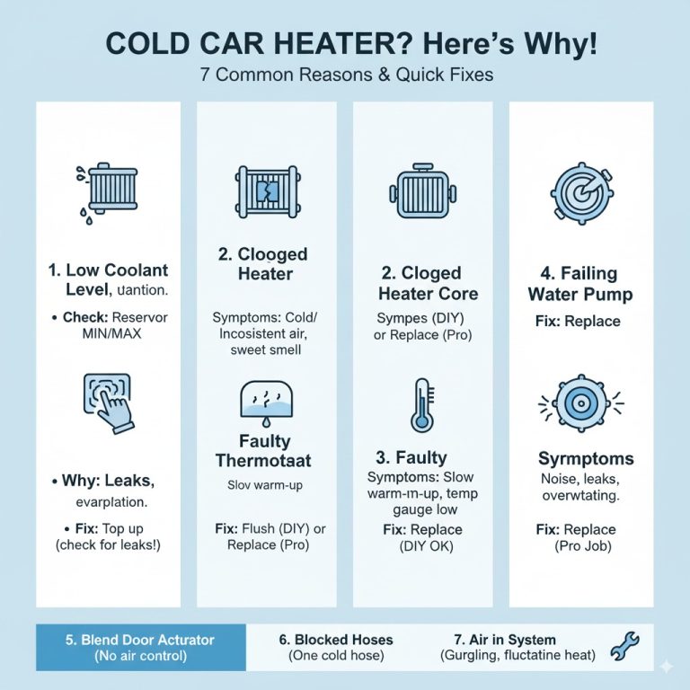 Why Would My Car Heater Blow Cold Air