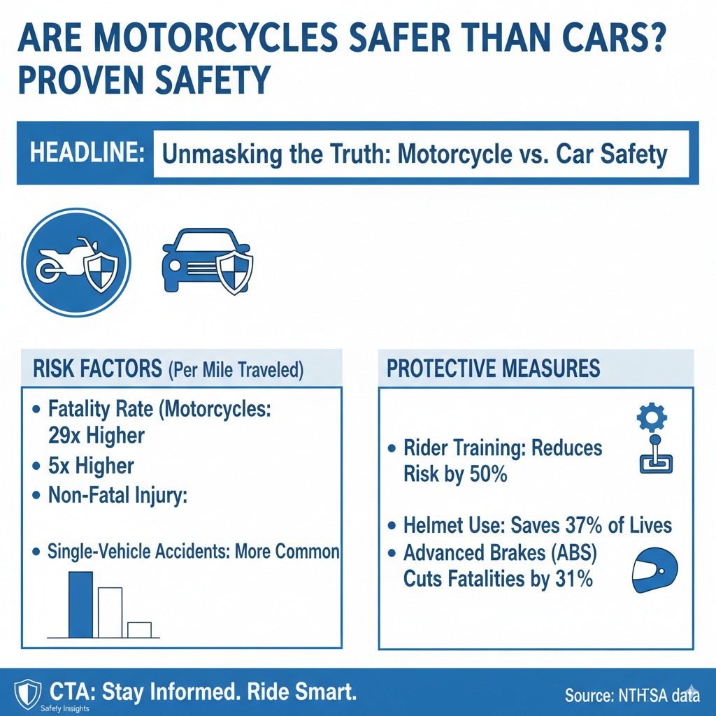 Are Motorcycles Safer Than Cars