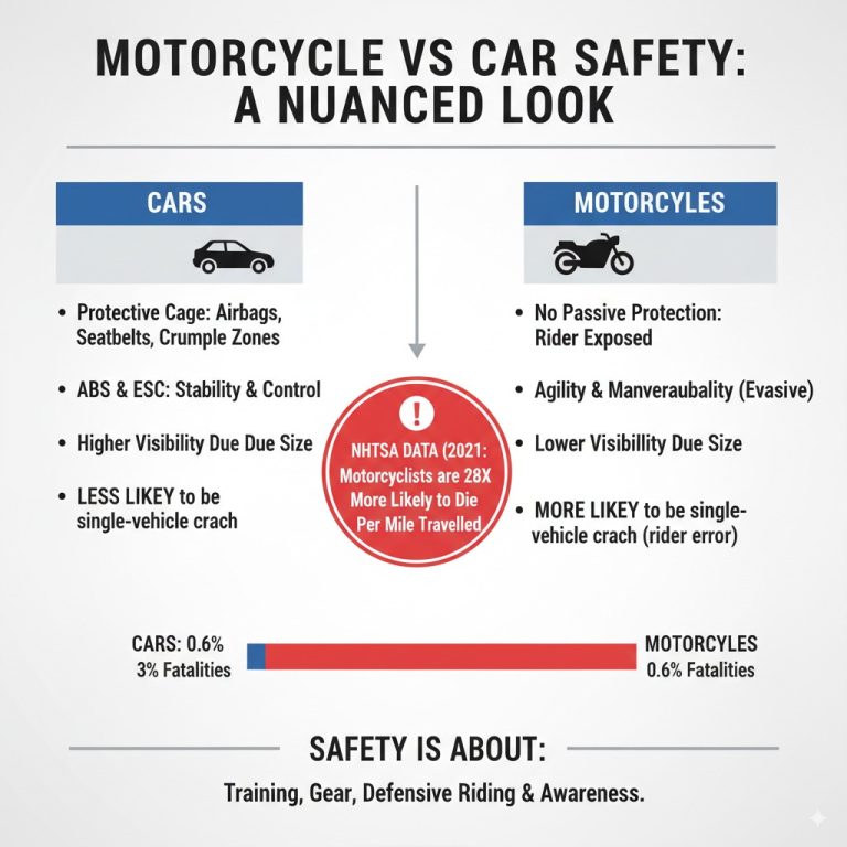 Are Motorcycles Safer Than Cars