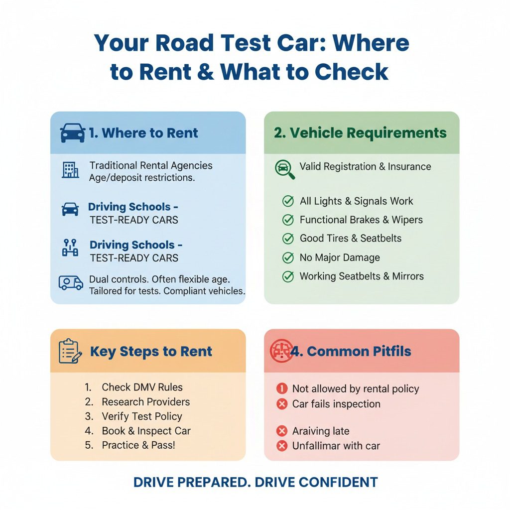 Where to Rent a Car for Road Test
