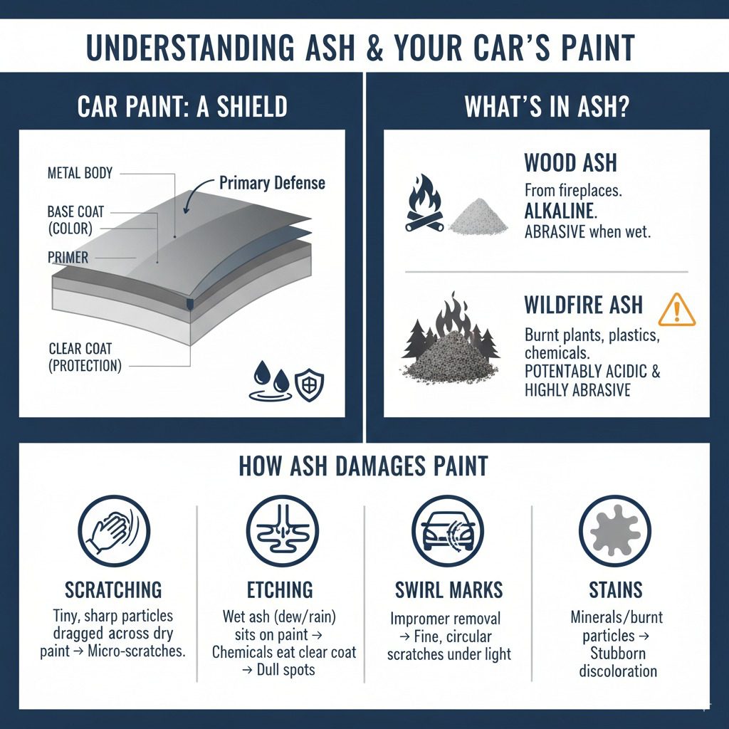 Does Ash Damage Car Paint