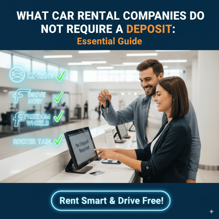 What Car Rental Companies Do Not Require A Deposit