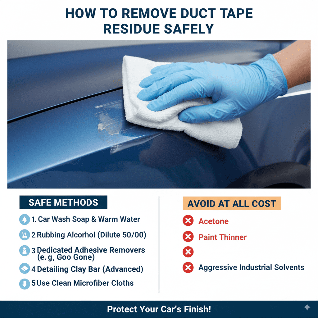 How to Remove Duct Tape Residue Safely