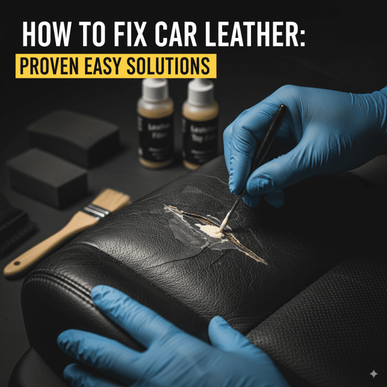How to Fix Car Leather: Proven Easy Solutions
